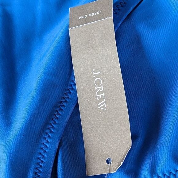 J. Crew‎ Plus Size Ruched One Shoulder One Piece Swimsuit sz 18 NWT Sail - Picture 10 of 13